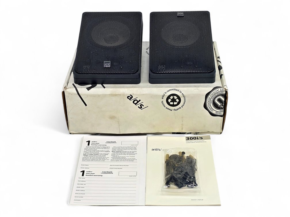 Pair of a/d/s/ 300i/s Automotive Two-Way Speakers with Packaging