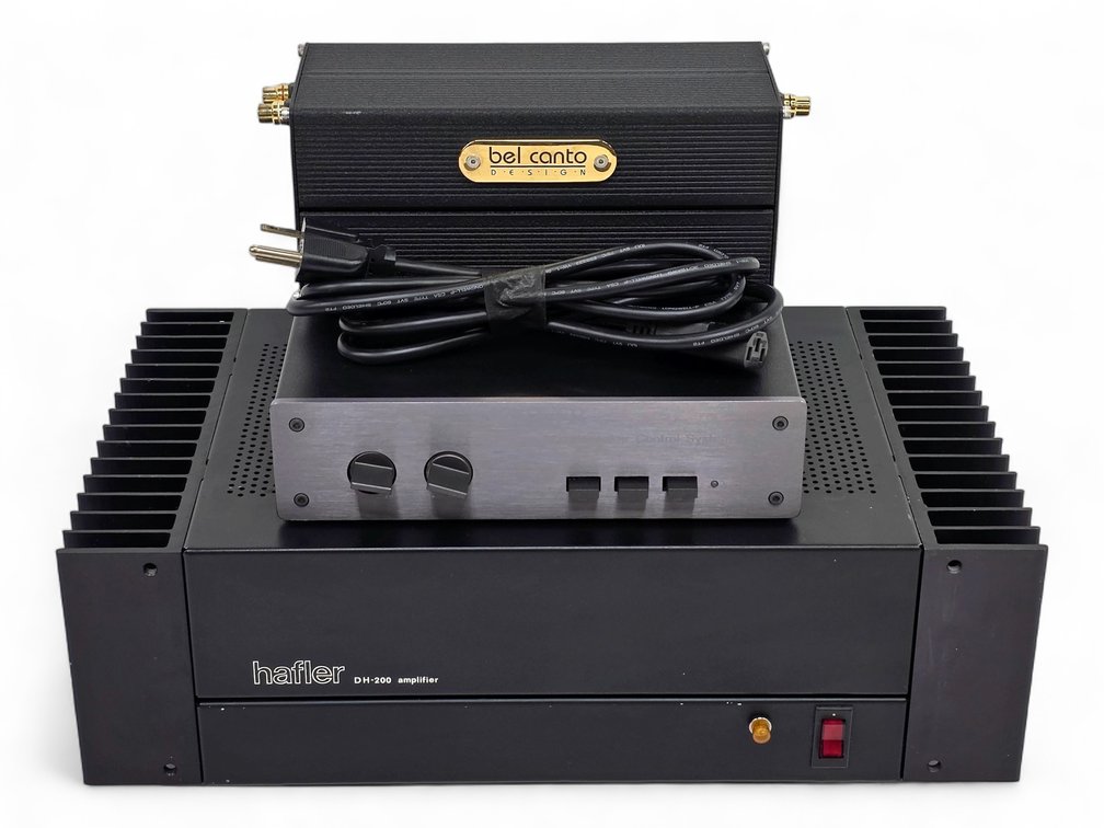 Hafler DH-200 Amplifier, Carver Loudspeaker Control & Bel Canto DAC 1.1