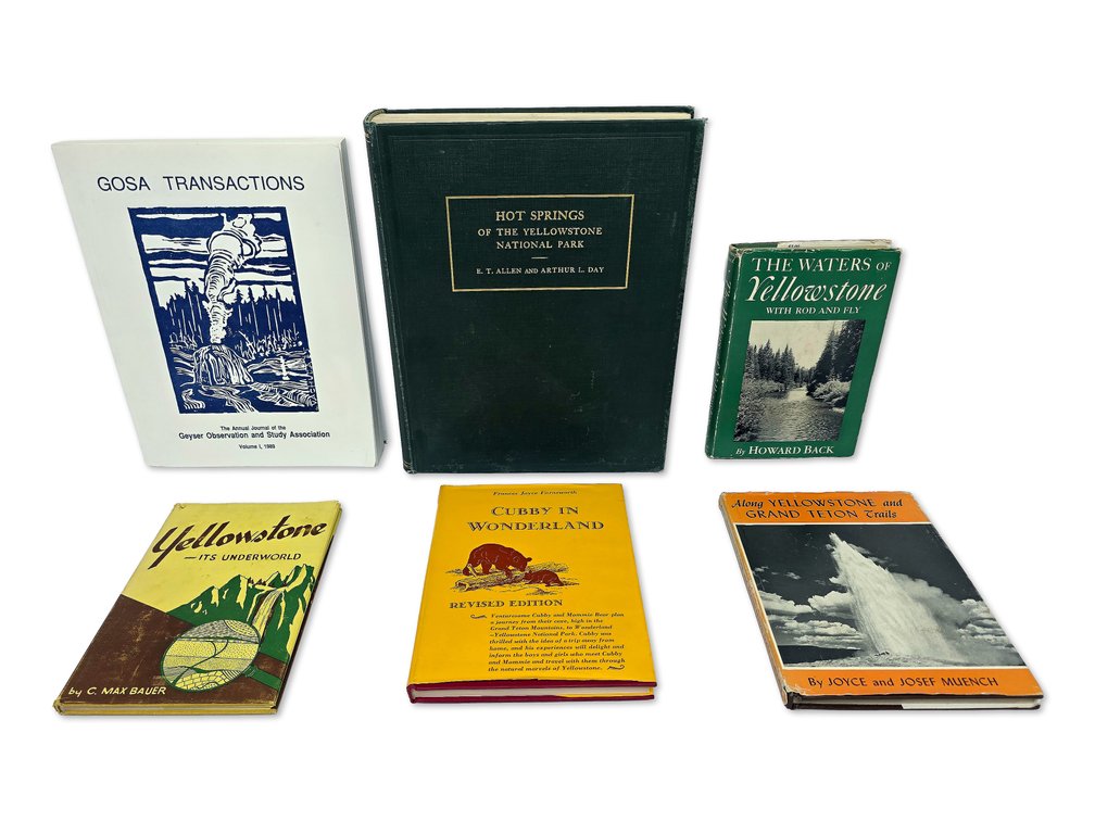 Yellowstone National Park Books - Hot Springs, Fly Fishing & Trails