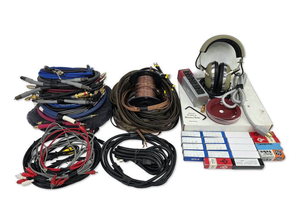 Audio Cables, Koss Pro/4AA Headphones & Vacuum Tubes — Includes Tubes Marked Bad