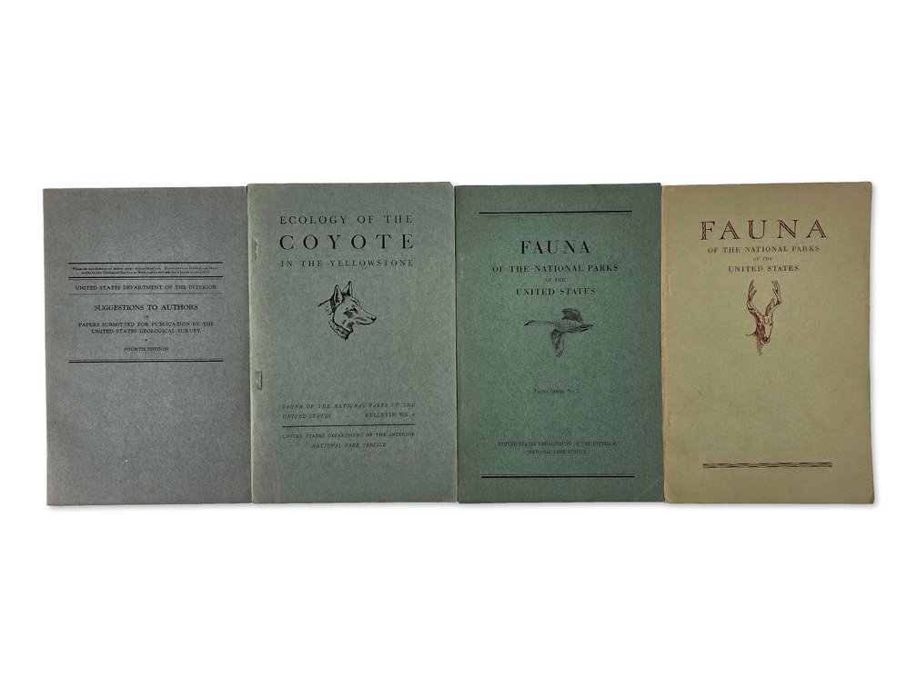 Three National Park Fauna Booklets & USGS "Suggestions to Authors"