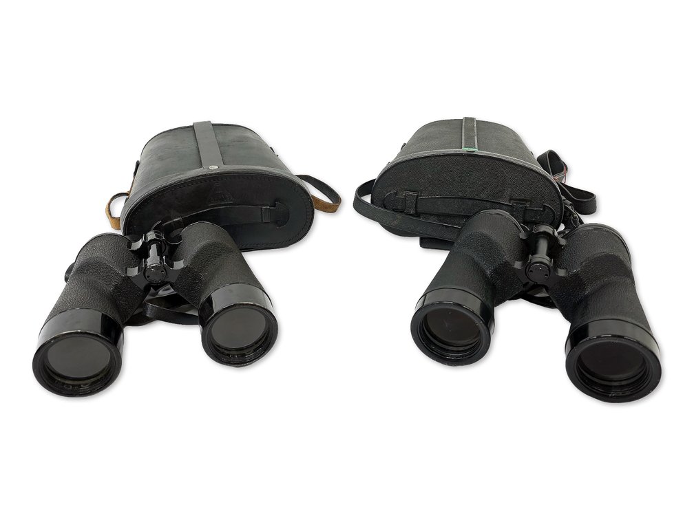 Bausch & Lomb U.S. Navy Mark 28 & Mark 13 Mod. 6 Binoculars with Cases