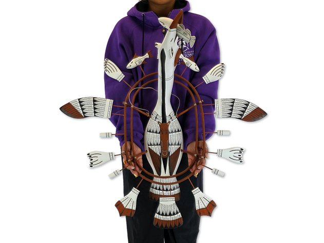 Lola Ferguson Nunivak Island Loon-Form Spirit Mask