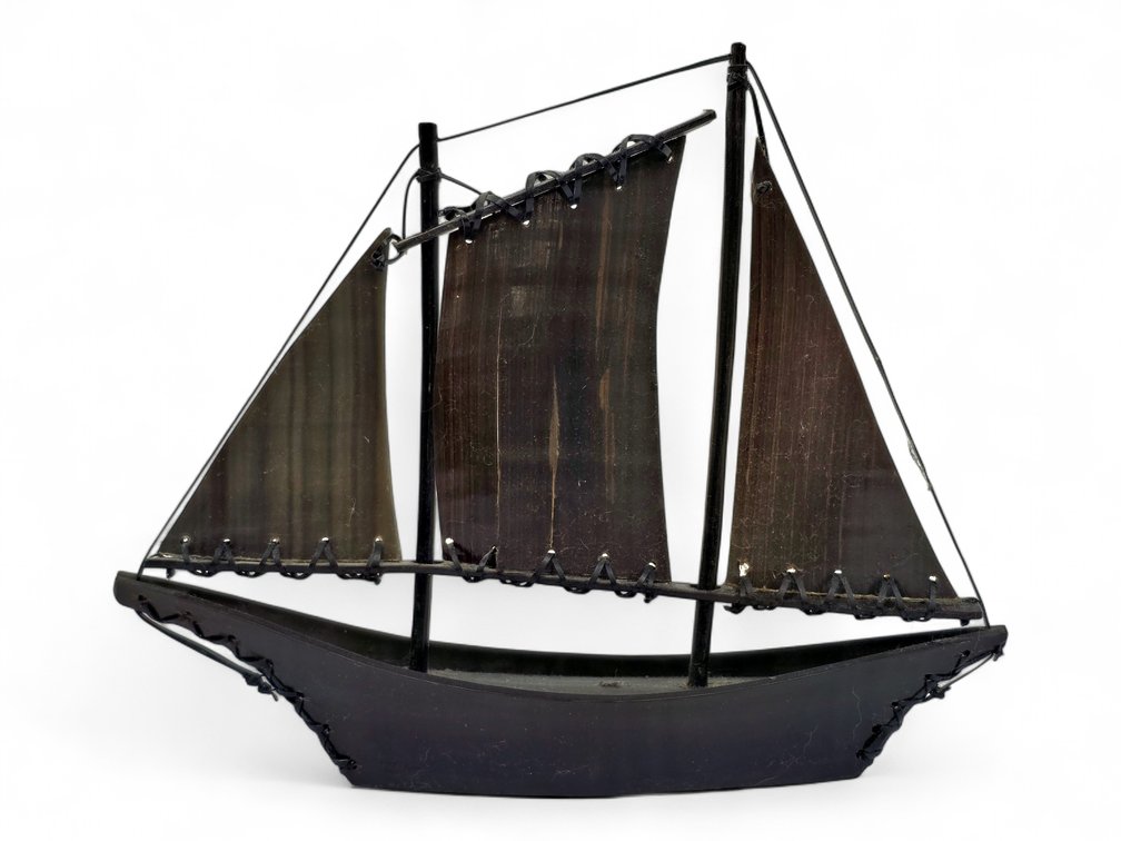 Baleen Model Sailboat with Three Sails