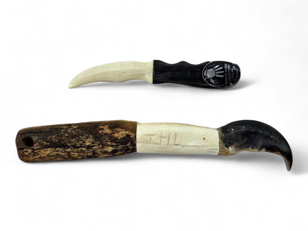 Alaska Native Letter Opener & ‘T.H.L.’ Polar Bear-Claw Tool