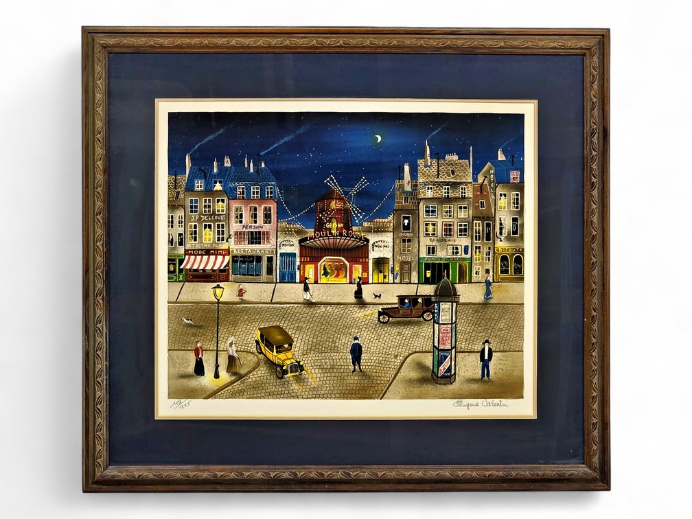 Eugène Valentin Latour "Le Moulin Rouge" Signed Print