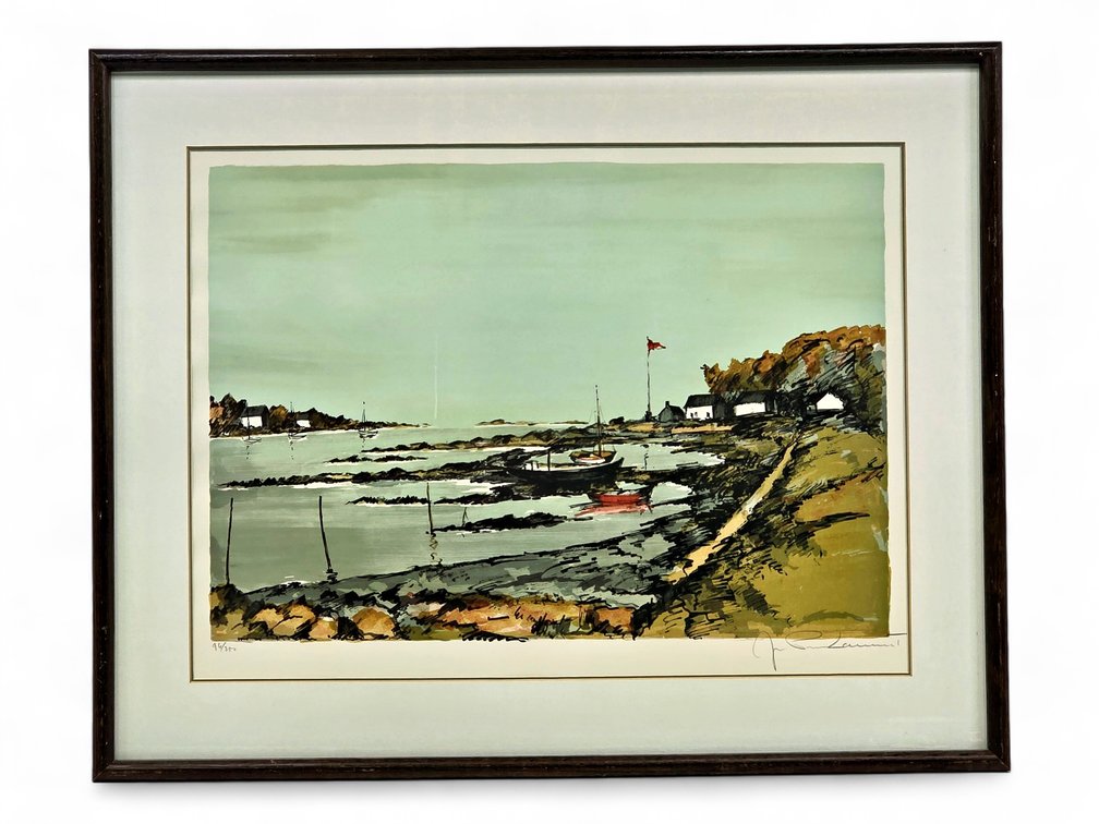Jean-Pierre Laurent Signed Harbor Print