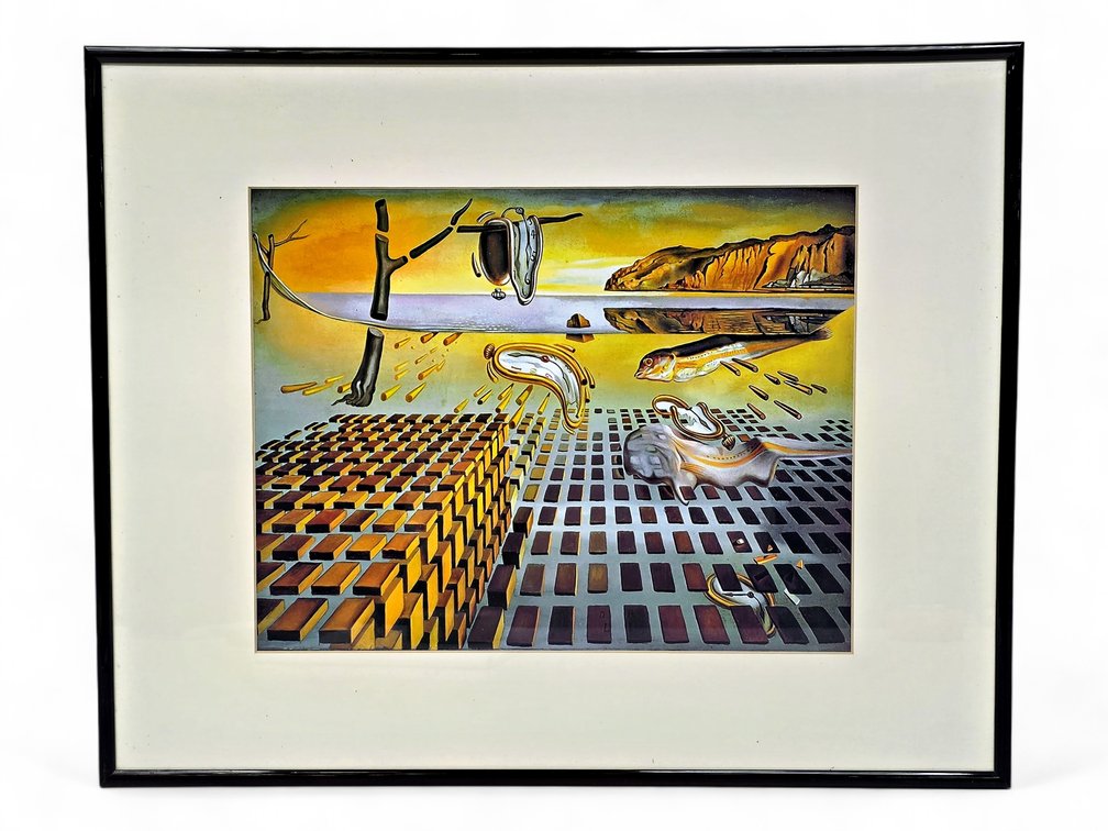 After Salvador Dalí "The Disintegration of the Persistence of Memory" Framed Print