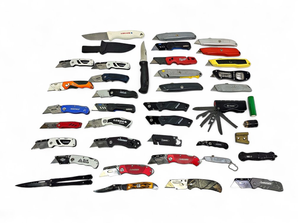 Benchmade-Marked Butterfly Knife, Utility Knives, Kershaw Folder & Lenox Fixed Blade