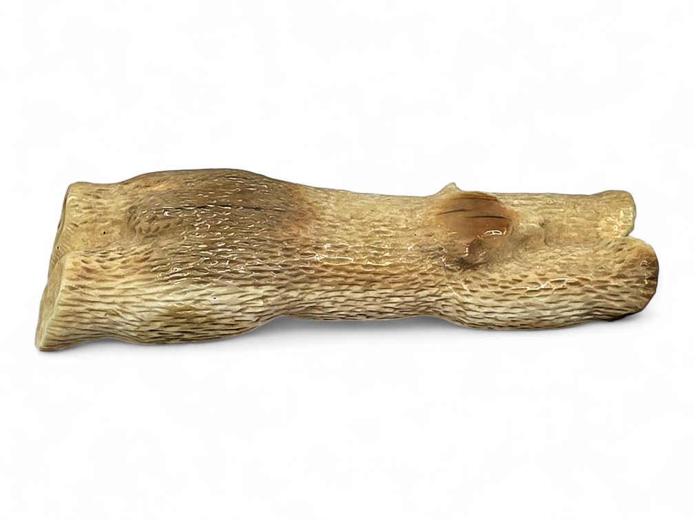 Mokiyuk G. Walrus Ivory Bear Carving, Signed & Dated 1980