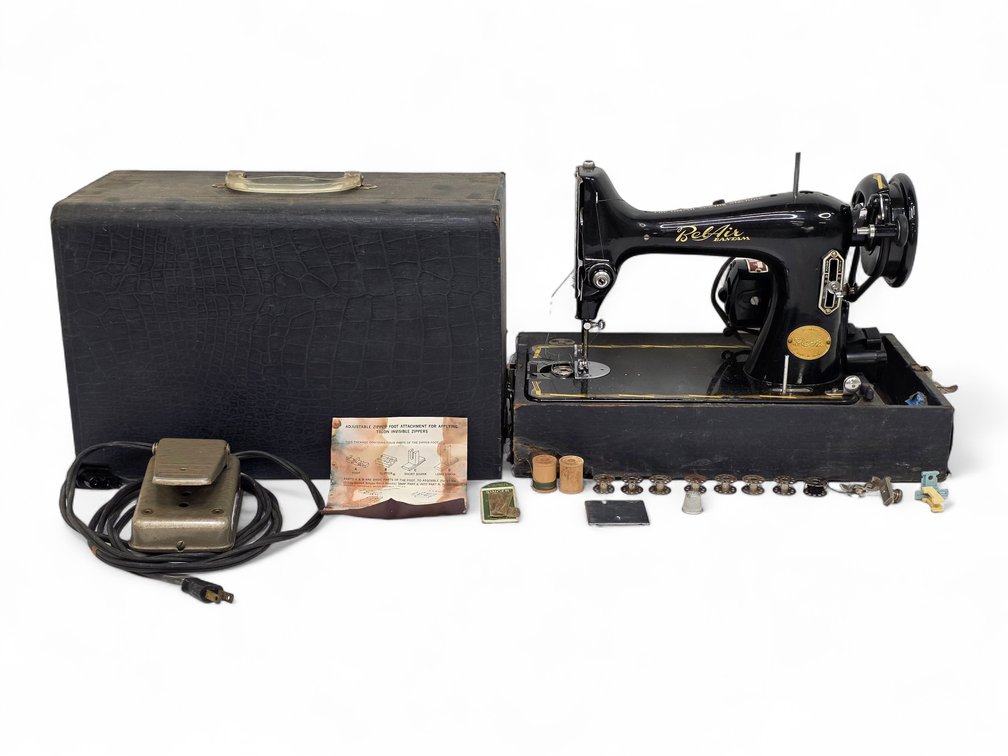 Bel-Air Bantam Sewing Machine with Case & Accessories