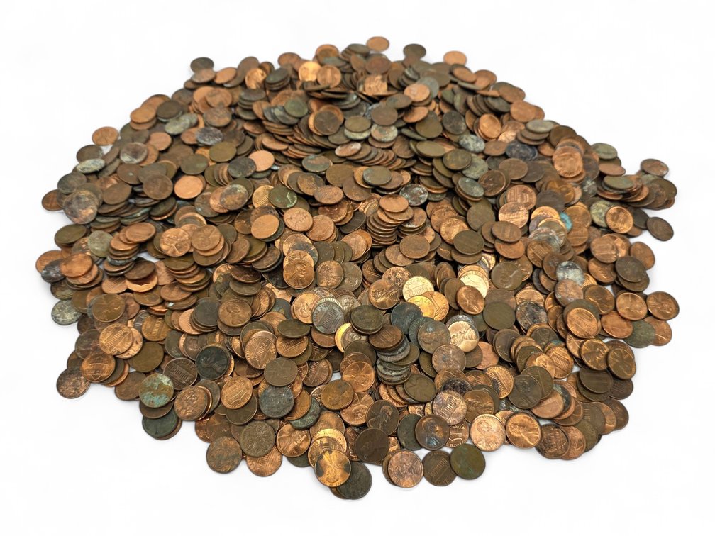 Bulk Mixed-Date Lincoln Cents, Mostly Memorial Reverse