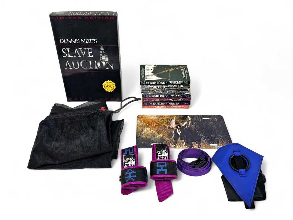 Ral Partha Slave Auction Miniatures, Warlord Books, Moose Plate & Fitness Accessories