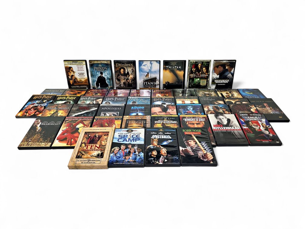 47 DVD Movies: Harry Potter, The Lord of the Rings, Indiana Jones & More