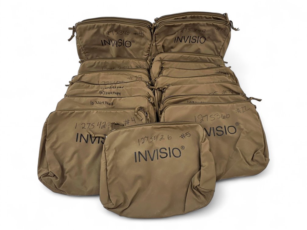 19 INVISIO Coyote-Brown Equipment Pouches, LBT-6109M