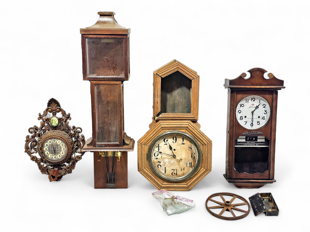 Gilbert & Jun Kwang Sa Wall Clocks, Italian Decorative Clock, Empty Case & Parts