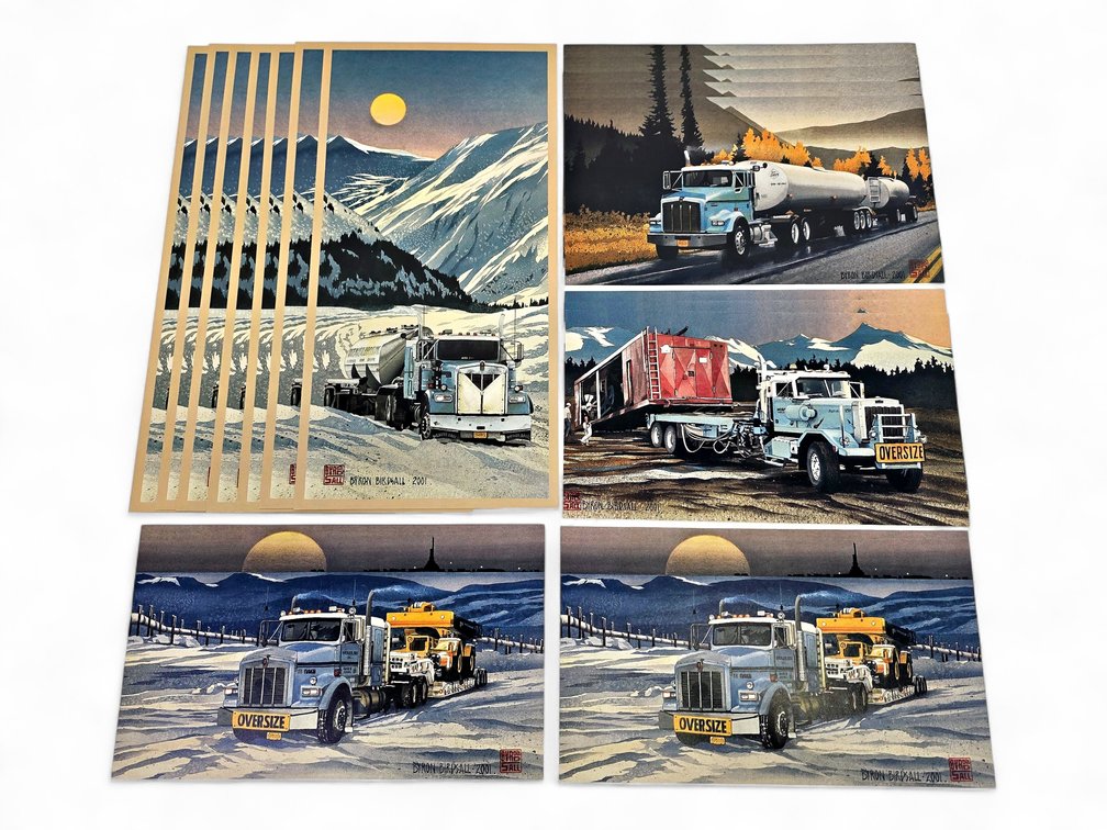 17 Byron Birdsall Weaver Bros. Truck Prints in Four Designs