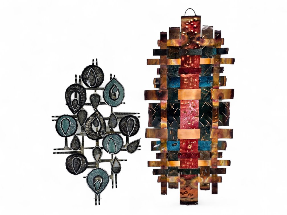 Two Signed Metal Wall Sculptures: Ayala 2019 & Cassetti 2010