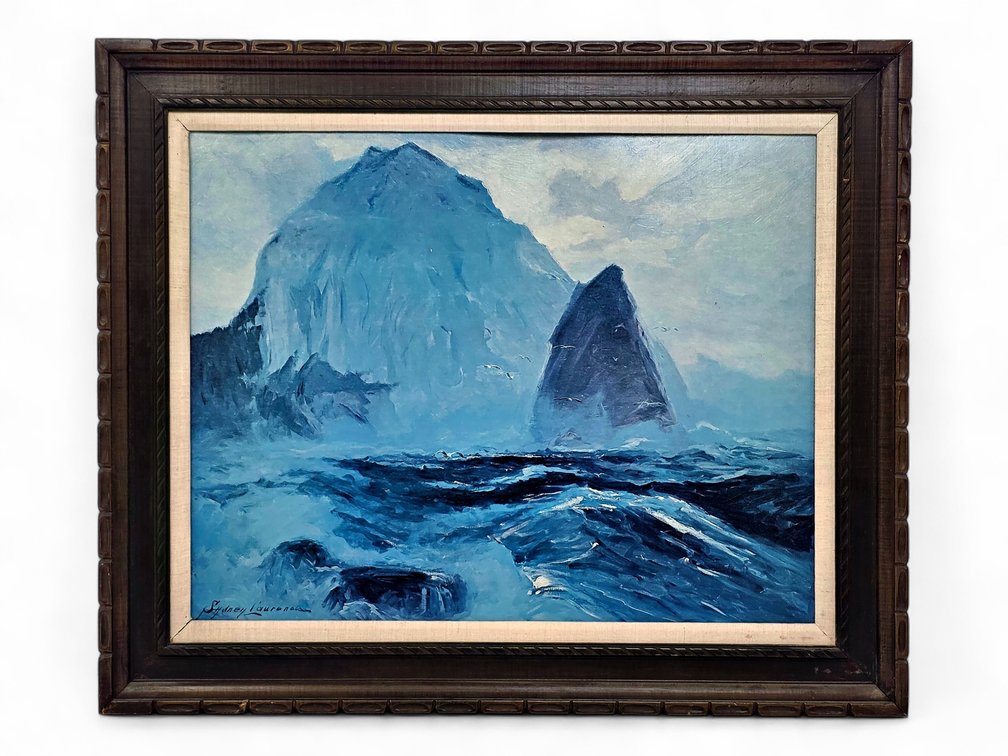 After Sydney Laurence "Cape St. Elias" Textured Reproduction Print in Wood Frame