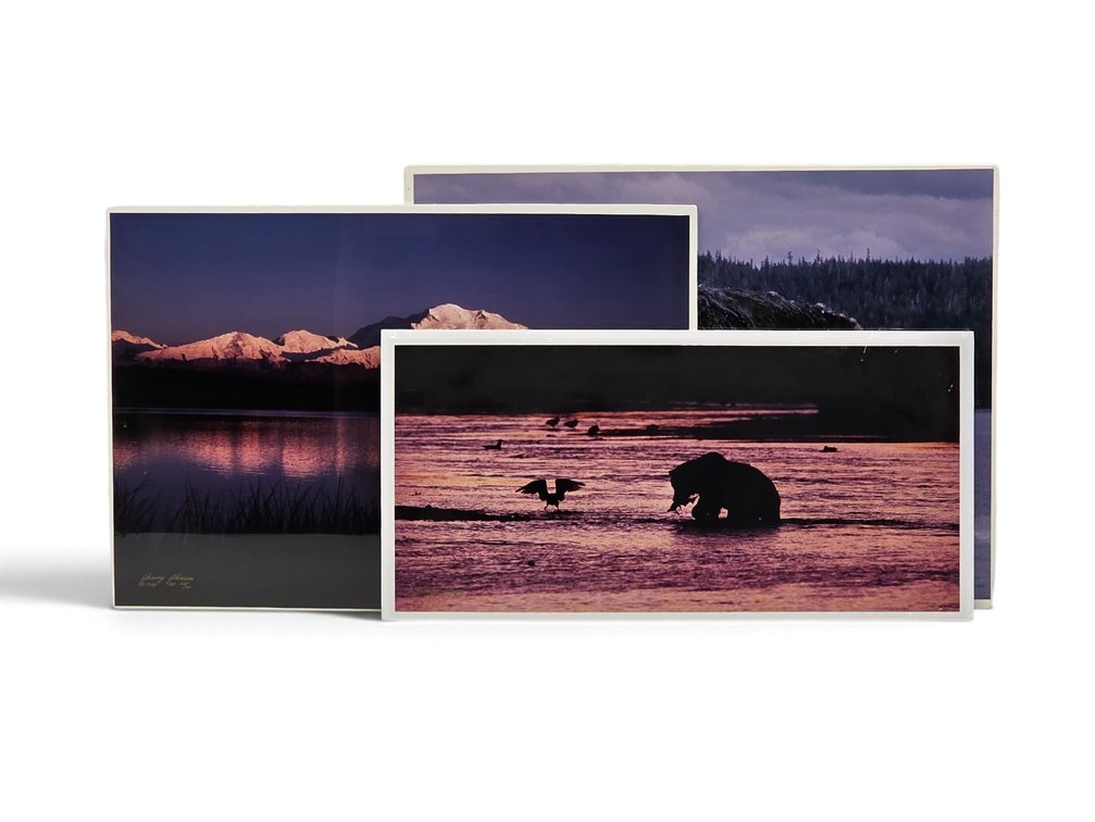 Johnny Johnson "River Dance", "Breach of Worlds" & "Denali Sunset" Photographs