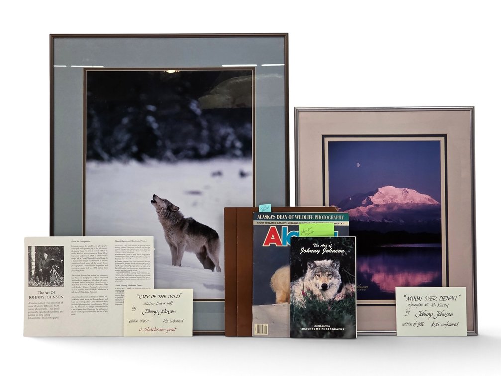 Johnny Johnson "Cry of the Wild" & "Moon Over Denali" Photographs