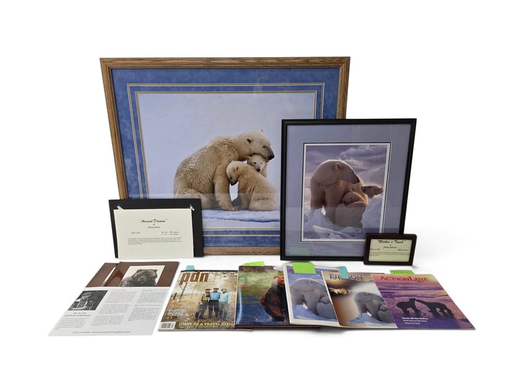 Johnny Johnson "Ancient Dreams" & "Mother's Touch" Photographs with Catalogs & Magazines