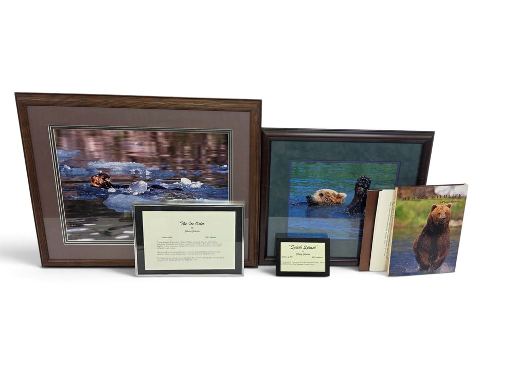 Johnny Johnson "The Ice Otter" & "Splish Splash" Photographs with Catalogs & Book