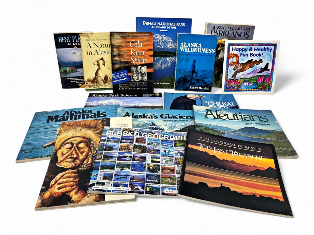 15x Alaska Ecology & Culture Books & Magazines