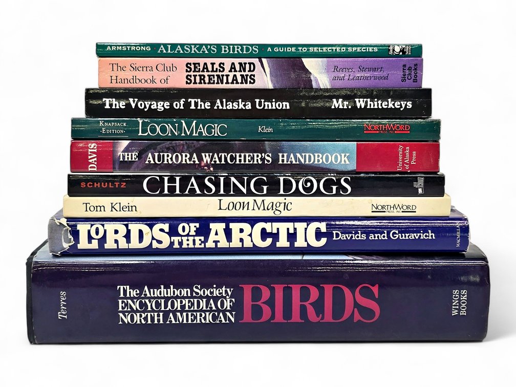 Alaska Wildlife & History Books, Including Signed Jeff Schultz "Chasing Dogs"