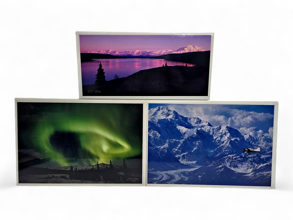 Johnny Johnson "The Edge of Night", "Night Goddess" & "High on Denali" Photographs