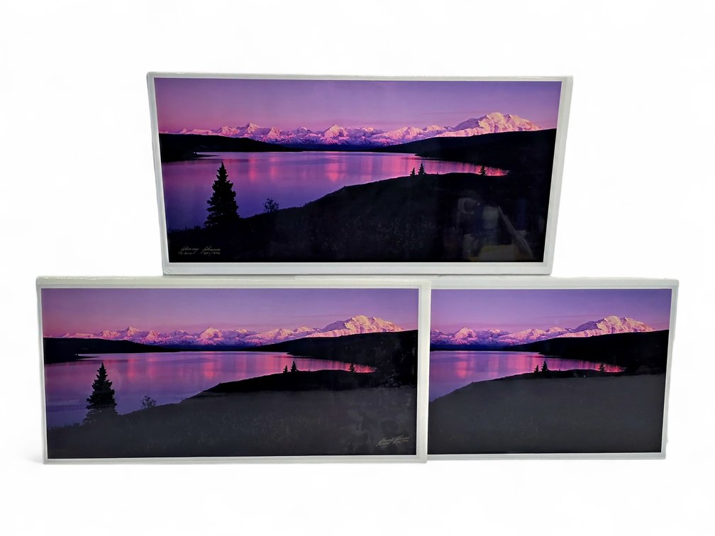 Johnny Johnson "The Edge of Night" — Three Signed Photographs