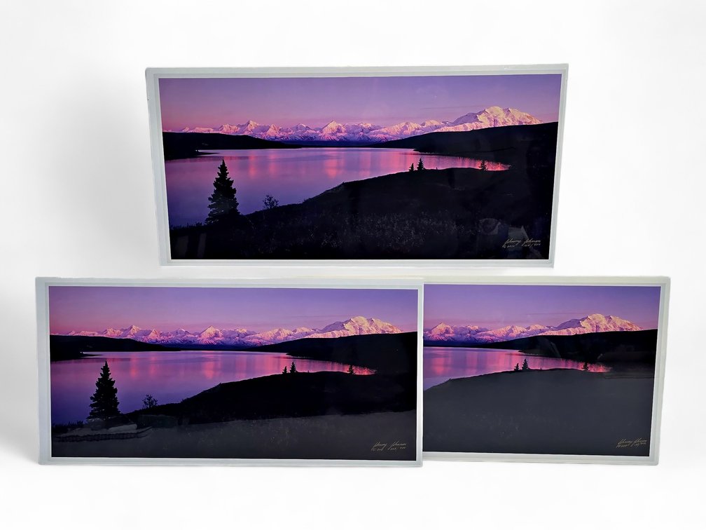 Johnny Johnson "The Edge of Night" — Three Signed Photographs