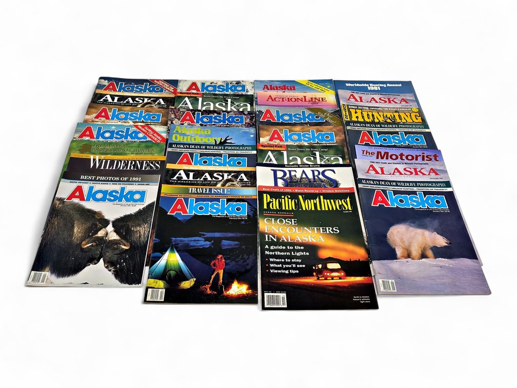 24x Alaska & Outdoor Magazines