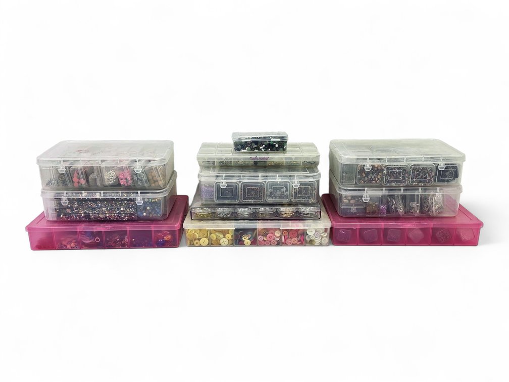 Jewelry-Making Beads, Charms, Buttons & Findings in Storage Organizers