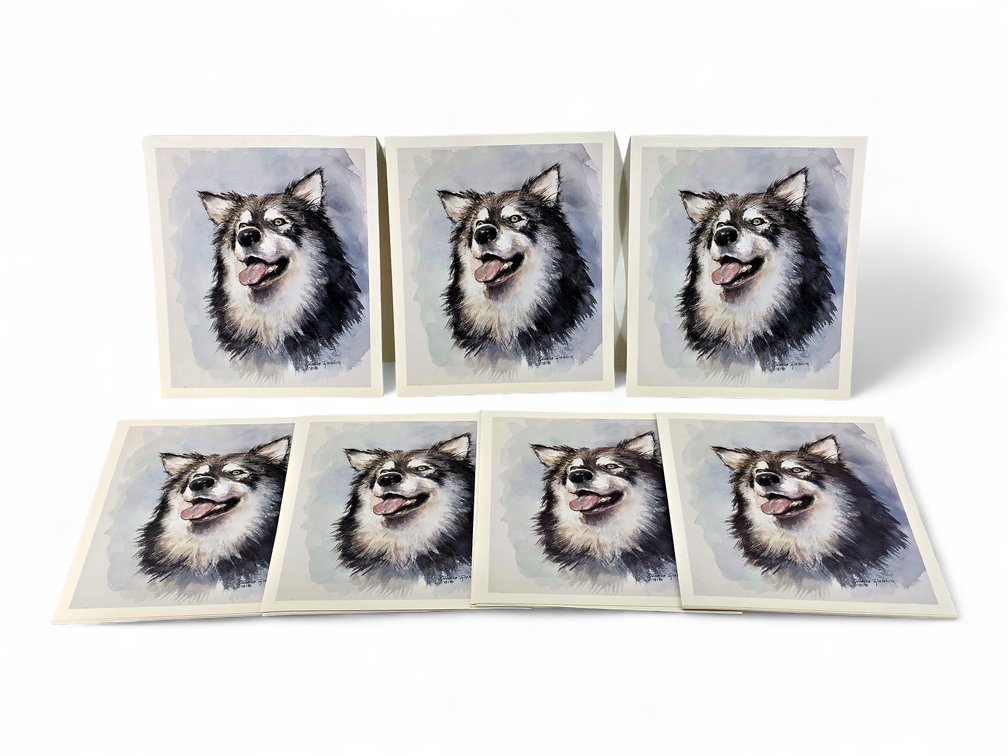 35 Gloria Rankin Alaskan Malamute Portrait Prints, Unframed
