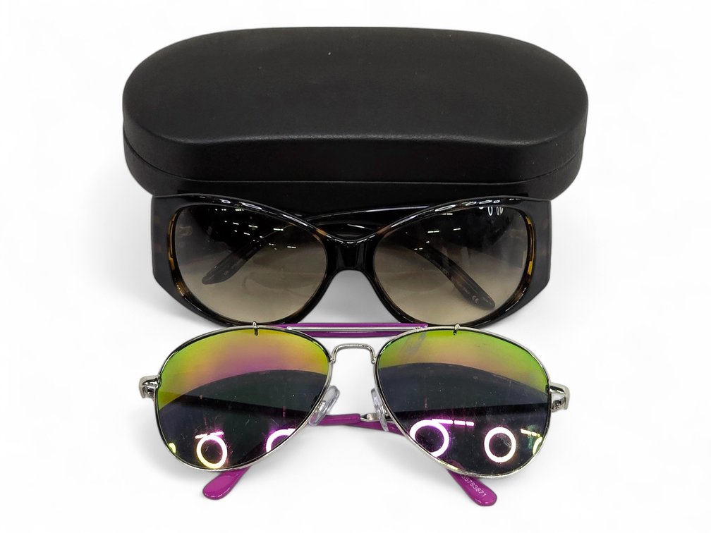 Jimmy Choo Dylan/S Sunglasses & Mirrored Aviators with Kirkland Hard Case