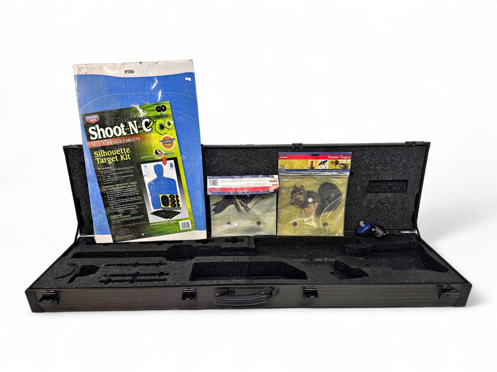 51-Inch Fitted Rifle Case, Shoot-N-C & Crosman Targets, Two Trigger Locks with Keys