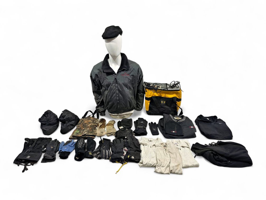 Tri-Mountain Jacket, Patagonia Layers, Mountainsmith Tote, Gloves, Gaiters & Hats