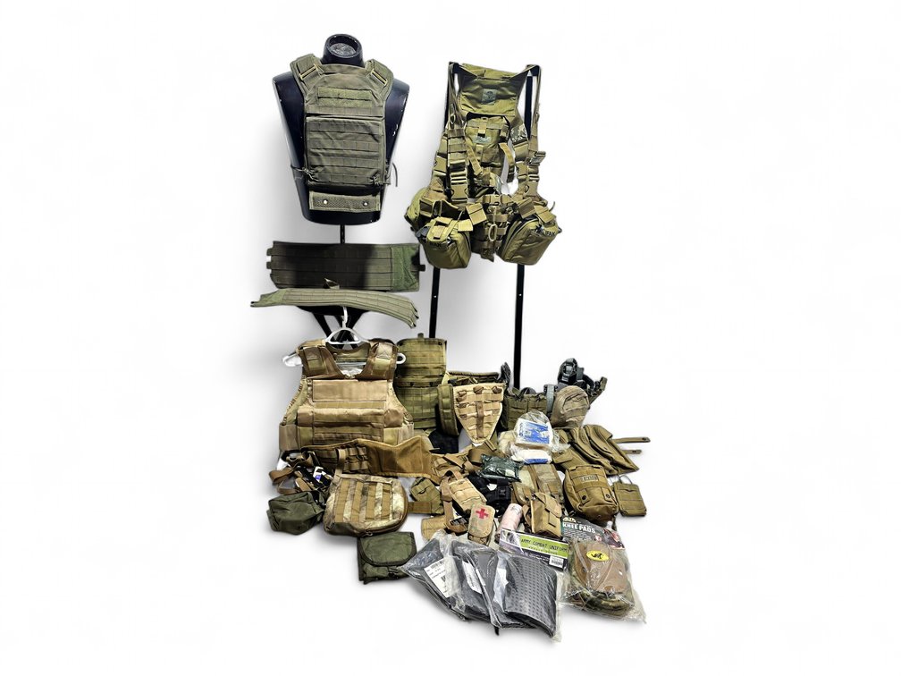S.O. Tech Tactical Harness & Hydration Pack, Plate Carriers, Pouches & Medical Supplies