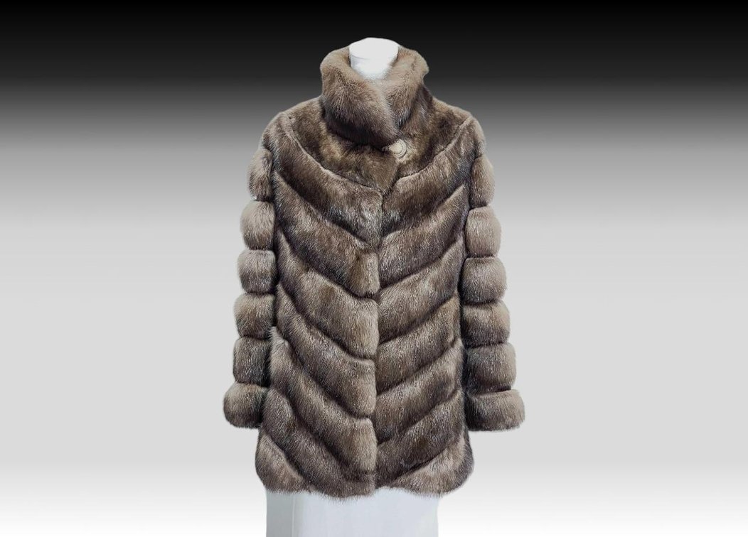 Luxe David Green Russian Sable Jacket 