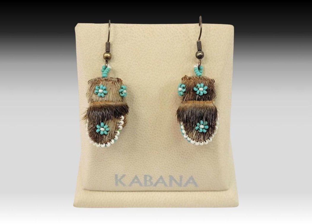 Handcrafted Sealskin Mitten Earrings