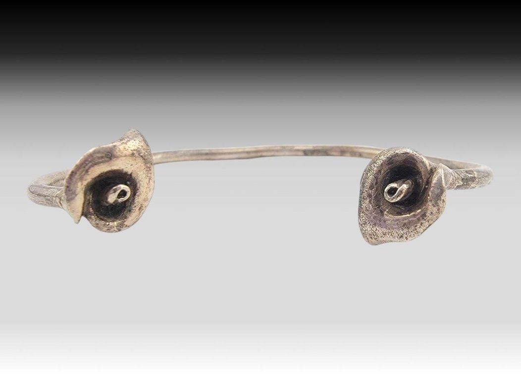 Sterling Silver Lily Cuff Bracelet