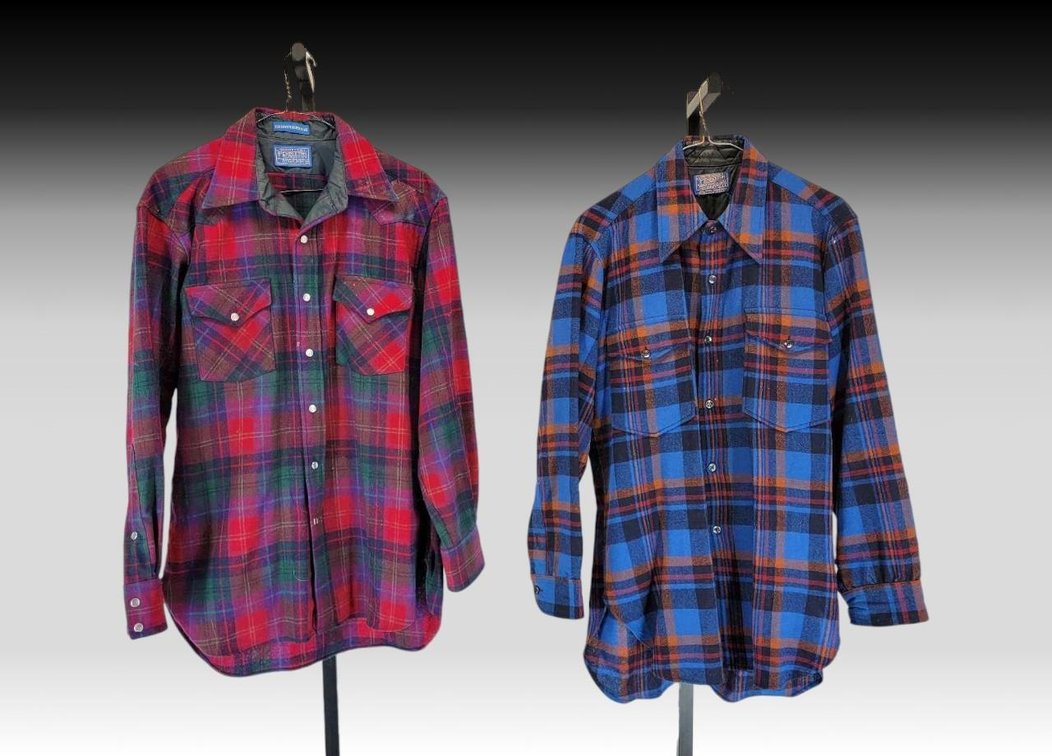 2x Pendleton Button-Up T-Shirts - Sizes Medium & 15