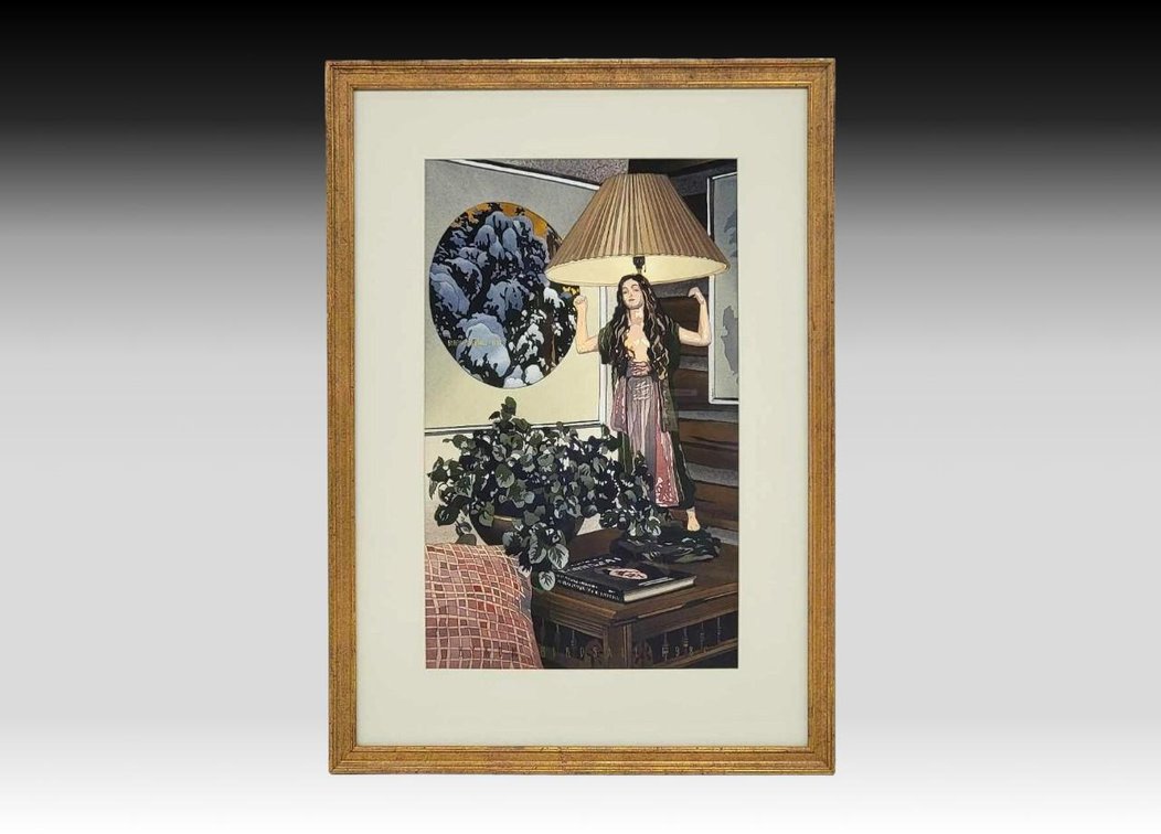 Byron Birdsall "Gypsy Lady" Watercolor Painting 