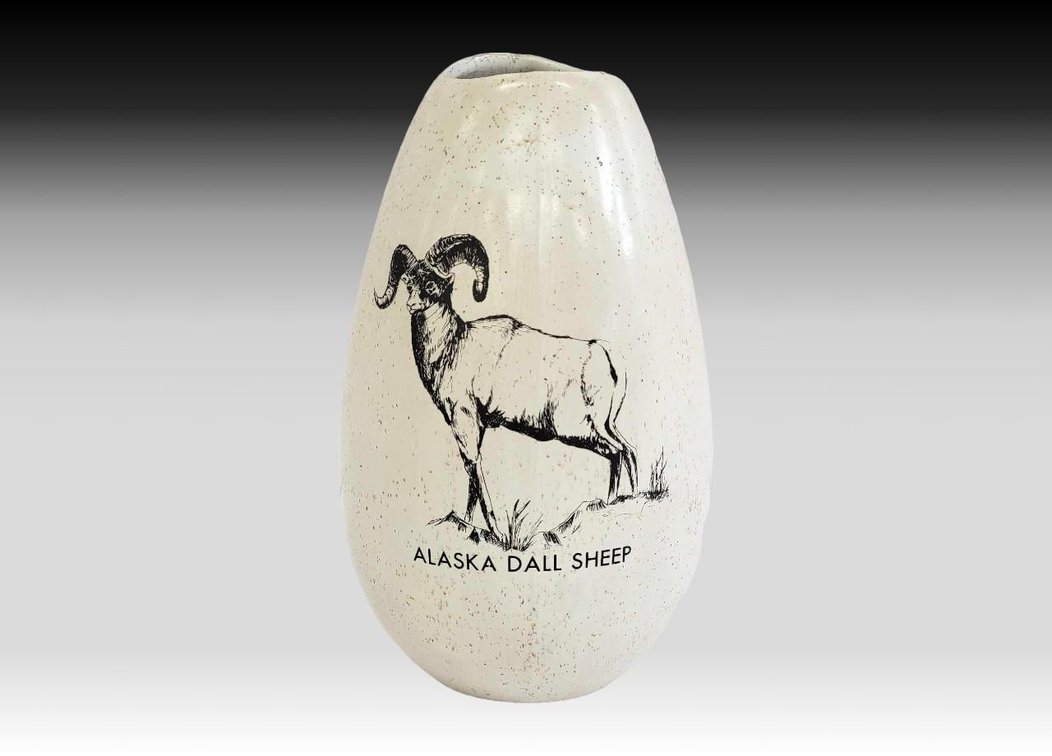 Bering Sea Originals Dall Sheep Bud Vase