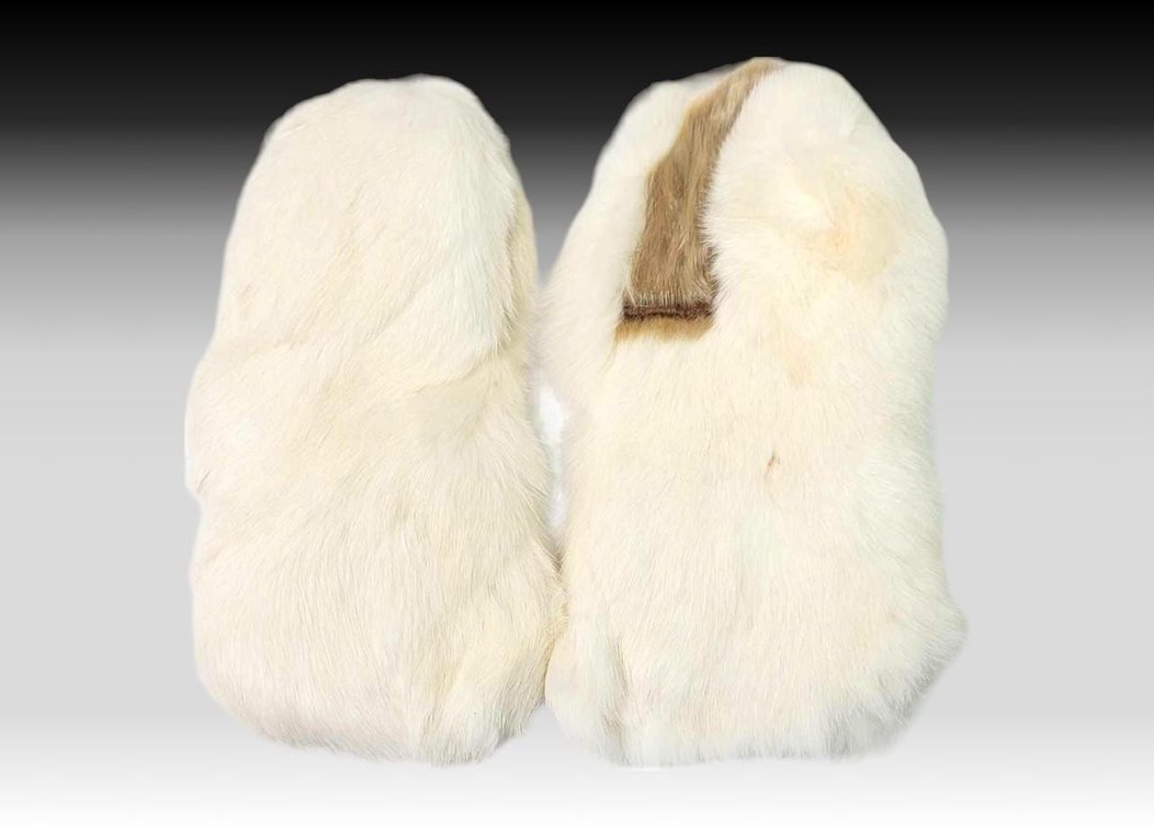 Vintage Rabbit & Sealskin Mittens