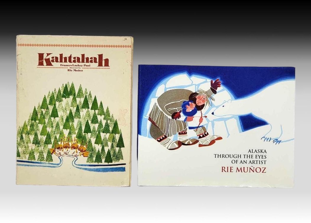 Rie Muñoz "Kahtahah" & "Alaska Through the Eyes of an Artist" Books