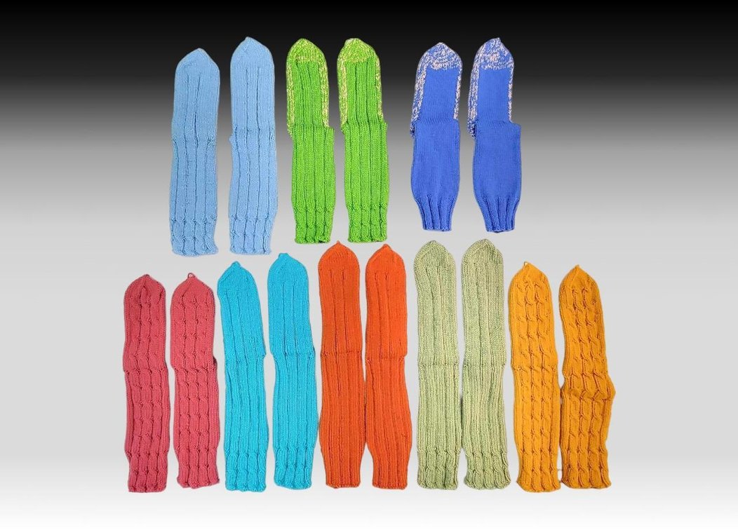 Ribbed & Cable Knit Socks