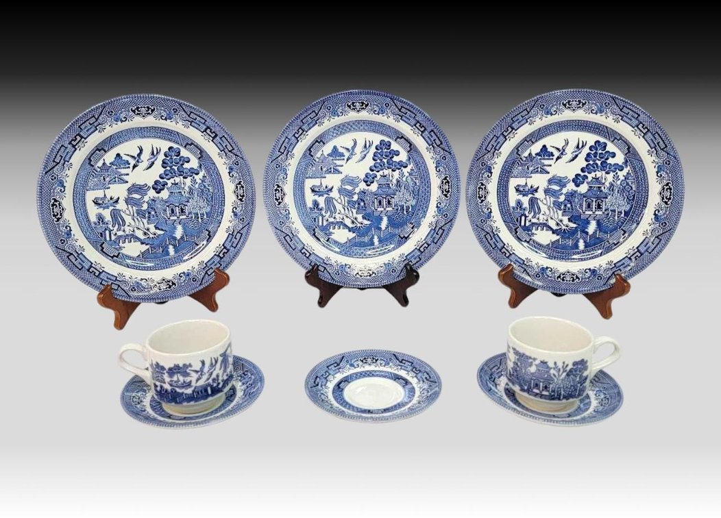 Churchill Blue Willow Tea Sets