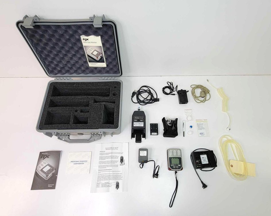 Industrial Scientific Multi-Gas Monitor w/ Accessories & Case